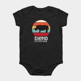 Rhino spirit animal Baby Bodysuit